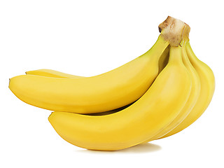 Image showing Bunch of bananas isolated on white background.