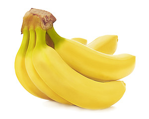 Image showing Bunch of bananas isolated on white background.