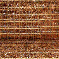 Image showing Golden squares background.