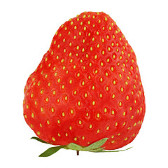 Image showing Red ripe strawberriy isolated on white background. 