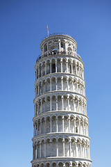 Image showing Pisa Tower and boue sky