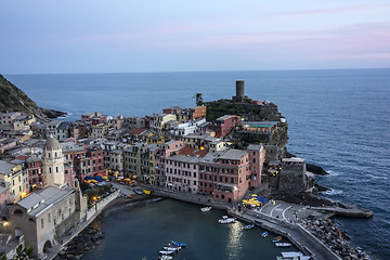 Image showing  colorful village Vernazza, Cinque Terre, Italy 