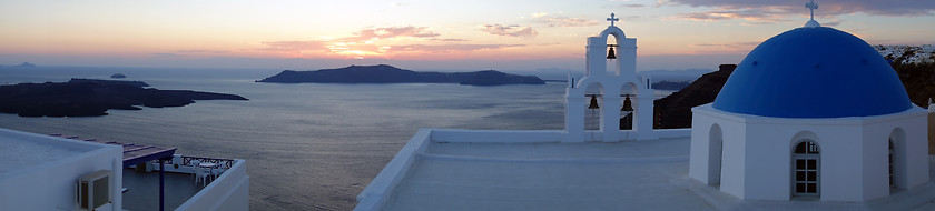 Image showing Santorini church (Firostefani),Santo rini, Greece 