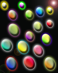 Image showing Spots abstract multi-colored