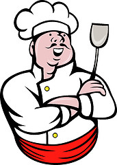 Image showing chef cook baker arms crossed cartoon