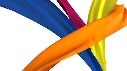 Image showing Ribbons on white background.