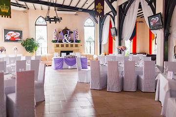 Image showing Interior of the restaurant