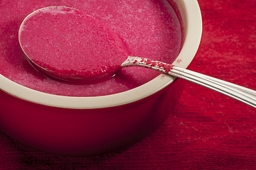 Image showing red beet cream soup