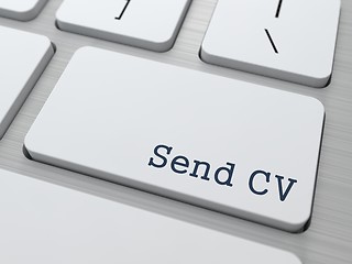 Image showing White Keyboard with Send CV Button.