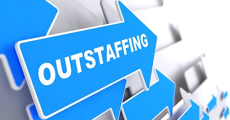 Image showing Outstaffing. Business Background.