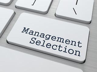 Image showing White Keyboard with Management Selection Button.