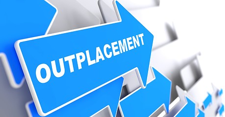 Image showing Outplacement. Business Background.