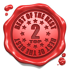 Image showing Top 2 in Charts - Stamp on Red Wax Seal.