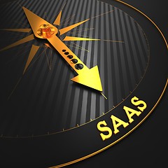 Image showing SAAS. Information Technology Concept.