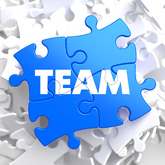 Image showing Team.  Puzzle Business Concept.