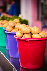 Image showing Potatoes at local market