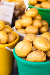 Image showing Potatoes at local market