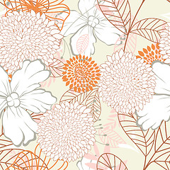 Image showing Seamless floral pattern