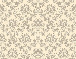 Image showing Damask seamless pattern