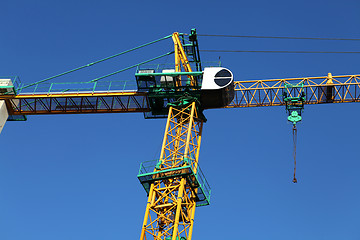 Image showing yellow crane