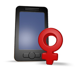 Image showing female smartphone