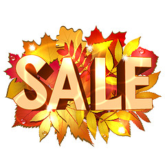 Image showing Vector illustration of Sale word