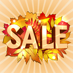 Image showing Vector illustration of Sale word