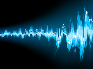 Image showing Sound wave abstract background. EPS 10