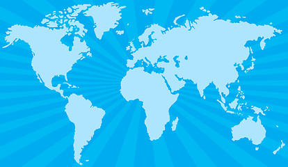 Image showing Stylized world map
