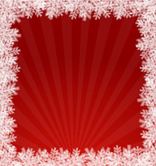 Image showing Red winter background