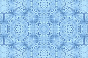 Image showing Blue background with abstract foam pattern