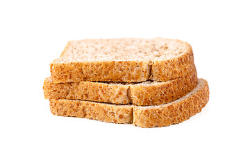 Image showing three slices of fresh bread 