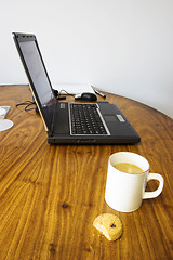 Image showing Coffee and work