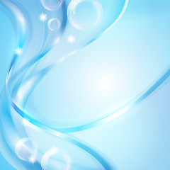 Image showing Abstract blue background vector