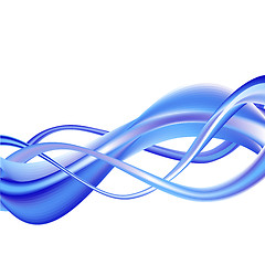 Image showing Abstract blue background vector