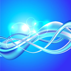 Image showing Abstract blue background vector