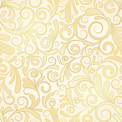 Image showing Seamless background of gold