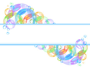 Image showing Colorful bubble vector background