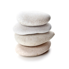 Image showing stack of grey stones