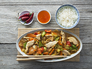 Image showing Chicken chp suey