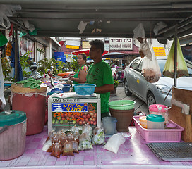 Image showing Pa Tong - APRIL 25:  A street vendor food