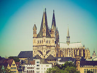 Image showing Retro look Koeln Dom