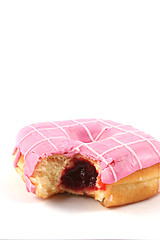 Image showing Jam filled doughnut