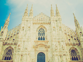 Image showing Retro look Duomo, Milan