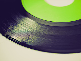 Image showing Retro look Vinyl record