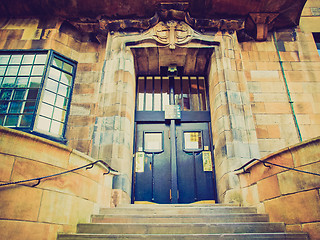 Image showing Retro looking Glasgow School of Art