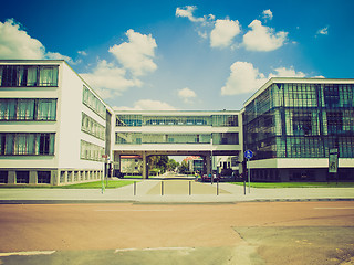 Image showing Retro look Bauhaus Dessau