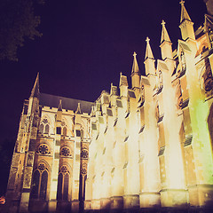 Image showing Vintage look Westminster Abbey