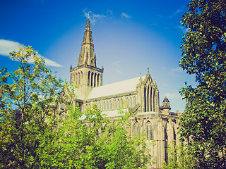 Image showing Retro looking Glasgow cathedral
