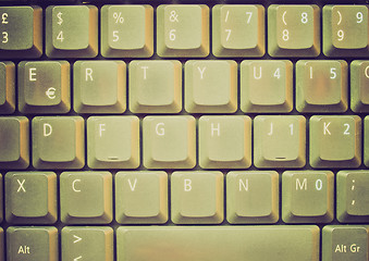 Image showing Retro look Computer keyboard